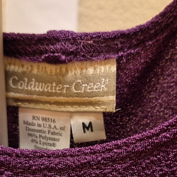Coldwater Creek Purple Sheath Midi Dress - Picture 2 of 4